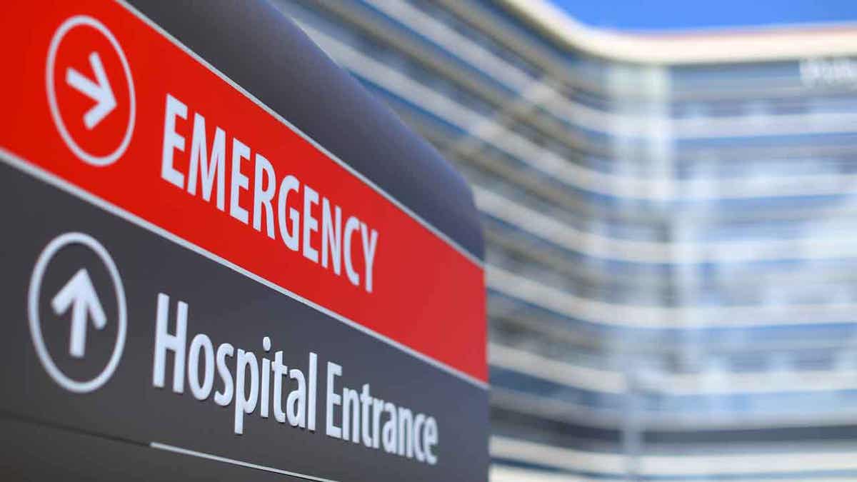 Emergency room sign. An emergency sign points to the entrance to Scripps Memorial Hospital in La Jolla, California, U.S. March 23, 2017.