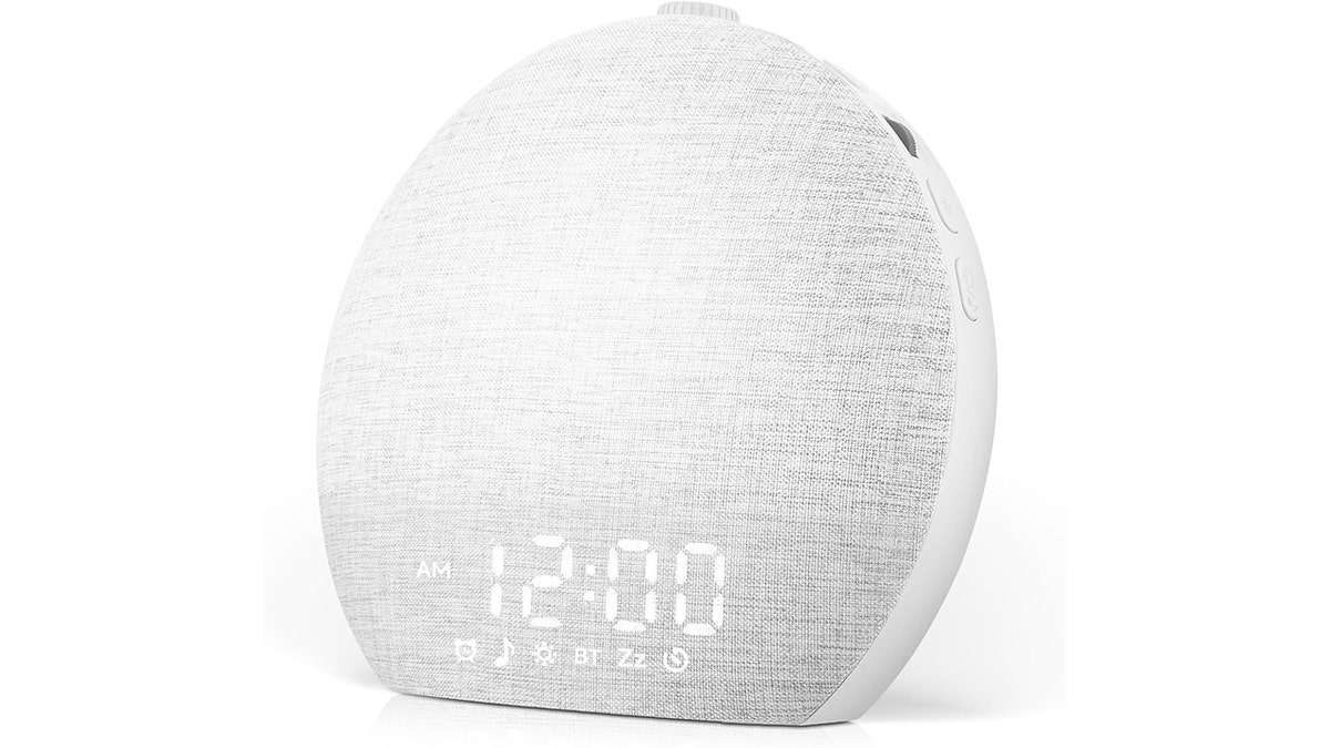 sunrise alarm clock in white